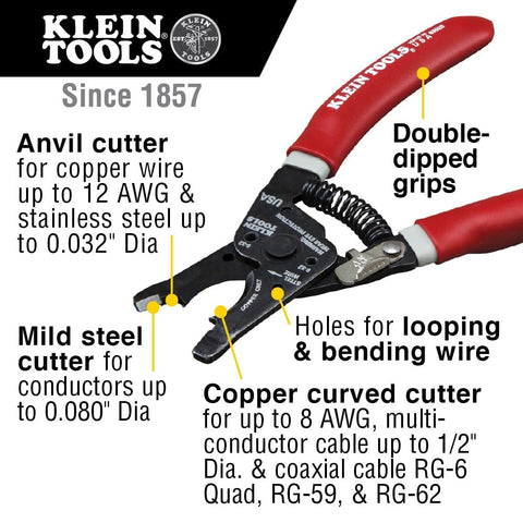 Coax Installation Kit With Crimp Tool, Cable Cutter, Stripper And F Connectors, All In One Coax Tool Set For RG59 RG6 RG6Q Cables
