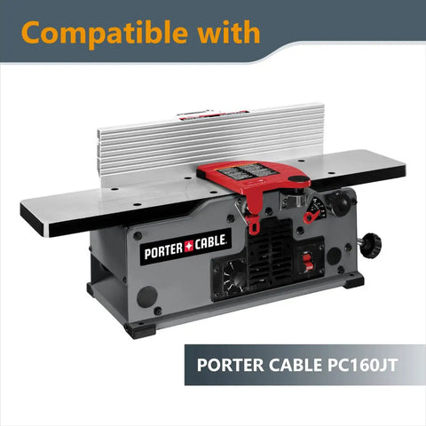 Top Shelf 6 Inch Jointer Blades Replacement Knives For Porter Cable PC160JT And PC37072 Dead Simple Setup With No Sweat Set Of 2 Tough Hardened Single Bevel Steel, Porter Cable PC160JT jointer.