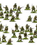 British And Canadian Army Infantry 28mm Plastic Miniatures For Bolt Action War Game 1943 To 1945 with Steel Helmets on Figures