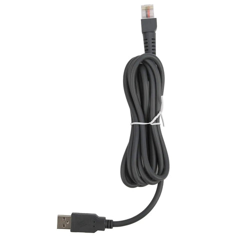 Coiled USB cable for Wired 2D Barcode Scanner USB Plug And Play For POS System, Computer, And Data Entry, 1D And QR Code Reader