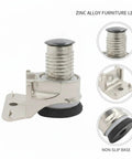 Adjustable Cabinet Foot For Leveling Wardrobes And Cabinets On Uneven Floors, zinc alloy furniture leg with non-slip base