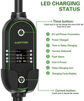 LED charging status panel of Level 2 EV Charger For Home And On The Go, 40 Amps At 220 To 240 Volts, 9.6 kW Fast Charge