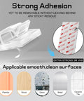 100 Pack Clear Adhesive Cable Clips Small And Strong Wire Holders for smooth surfaces like plastic and wood