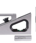 Planer And Shaper Gage For Milling Setup with solid tool settings, precision level, 1 and 3 inch extension posts shown
