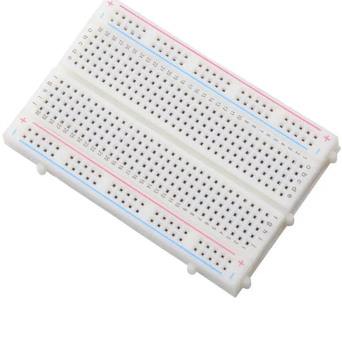 Compact Mini Breadboard With 400 Tie Points And Dual Power Lanes For Arduino Projects Measuring 5.5 By 8.2 By 0.85 Cm