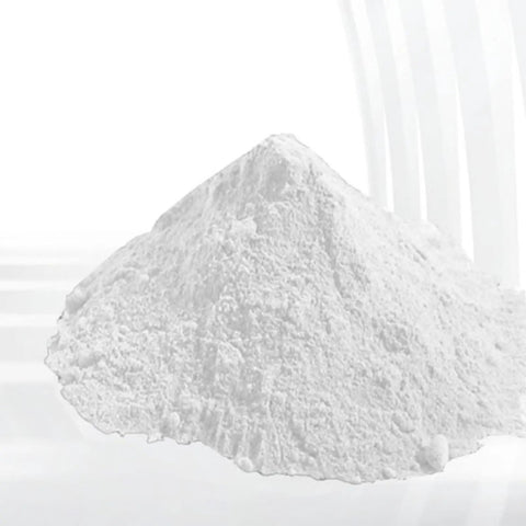 Pile of Dry PTFE Powder Lubricant 1.6 Micron, 50g White Non Staining Formula for locks, bike parts, and musical instruments
