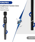 Comparison of 10 Piece Security Torx Bit Set In S2 Steel With CNC Machined Tips vs standard bits showing torsion strength.