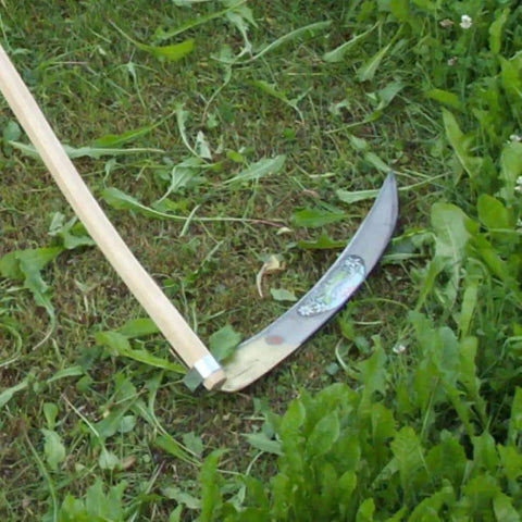 Manual Scythe Kit For Grass And Weed Trimming In Your Yard Or Farm Ditch The Gas Trimmer For A Quieter Old School Cut on grass