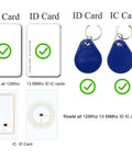Dual Frequency RFID Reader 125KHz And 13.56MHz Scanner Reads 1326 Family Proximity Cards EM4100 ID IC NFC ISO 14443 A B Compatible HID USB
