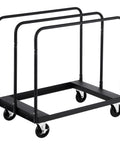 Beefy Heavy Duty Folding Table Cart With 1800 Lb Load Capacity, Steel Table Dolly On 5 Inch Swivel Casters