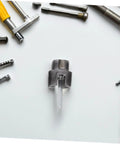 Lifkome Pvc Pipe Threader Tool Kit With Electric Drill For 1/2,3/4 And 1 Inch Plumbing Repair showing internal thread cutting bit.