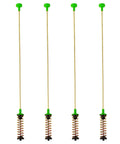 Replacement Suspension Rods 26 4In for Samsung Washers with green tips, 4-pack, fits WA50R5200AW WA50R5400AV models, easy install.