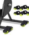 4 Pack Bike Trainer Rocker Feet Adapters For Indoor Cycling, Stable Rocker Feet With 8 Tennis Balls, Easy Mounting