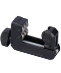 Close-up of a Pipe Cutter For Copper Aluminum PPR Thin Walled Tubes 4 To 28mm With Bearing Knob Adjustment Manual Cutting Tool.