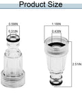 Pressure Washer Inlet Filter Kit Six Pack Clear Plastic Water Filter dimensions diagram with measurements