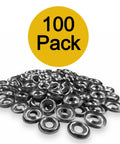 Stainless steel finishing washers #8, 100-pack