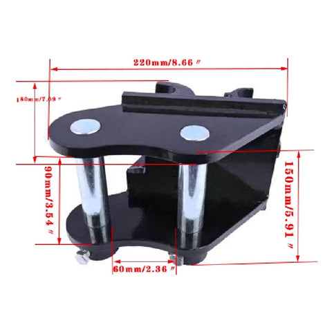 Heavy Duty Mini Excavator Quick Hitch Connector For Small Diggers Fits Most Up To 3 Ton Machines Easy Quick Coupler Attachment