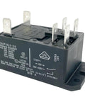 Six Pin 120VAC DPST NO Industrial Power Relay With 30A Contacts and 120V Coil Replacement for T92 Series, side view.