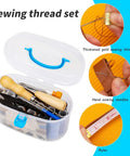 Pro Grade Heavy Duty Upholstery Repair Kit With Leather Sewing Thread Big Eye Needles And Sewing Awl 43 Piece DIY Craft Pack