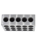 TINVHY 5-piece precision 1-2-3 block set, hardened steel with 23 holes