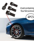 4 Piece M14 X 1.25 Wheel Lug Bolt Stud Kit, 48mm Overall Length, with blue BMW car wheel, Conical Seat, OEM 36136781151