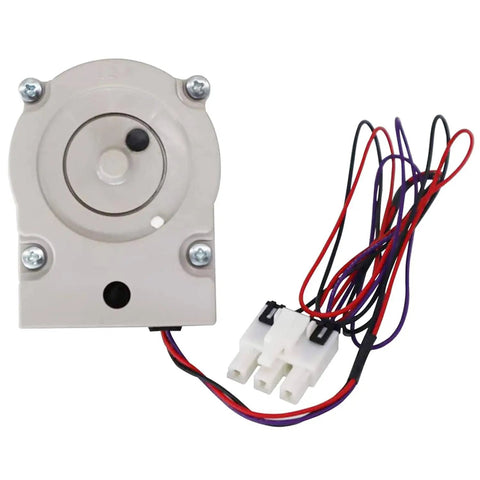 Refrigerator Evaporator Fan Motor Replacement 4681JB1027C Compatible With LG And Kenmore Refrigerators, shown with wiring