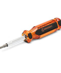 Six In One Interchangeable Bit Screwdriver With Red Handle For Quick Fixes Chrome Plated Shafts And Blades For Corrosion Resistance Built To Last
