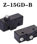 Z-15GD-B Top Shelf Industrial Limit Switch Workhorse with silver SPDT contacts and three screw terminals in durable plastic housing.