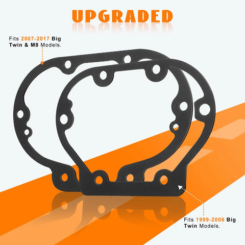 Power Clutch Lever Kit With Reduced Effort Easy Pull For Harley Big Twin 1987 And Up gasket set displayed