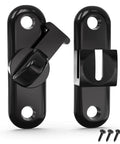 Heavy Duty Zinc Alloy Barn Door Lock With 90 And 180 Degree Latch Thickened 6mm Panel Anti Rust Finish Sliding Door Lock Hardware