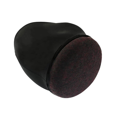 Solid Floor Savers Heavy Duty Anti Slip Caster Covers For Wheelchair And Office Chair Rollers Universal Felt Rubber Pads showing black rubber and felt design.