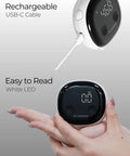 Smart Body Tape Measure With Bluetooth App Sync Real Time Body Metrics For Weight Loss And Muscle Gain Retractable 60 Inch Tape USB C Charging Multi User Tracking Digital Measurements For Fitness Progress For Gym Buffs, USB-C charging, LED display