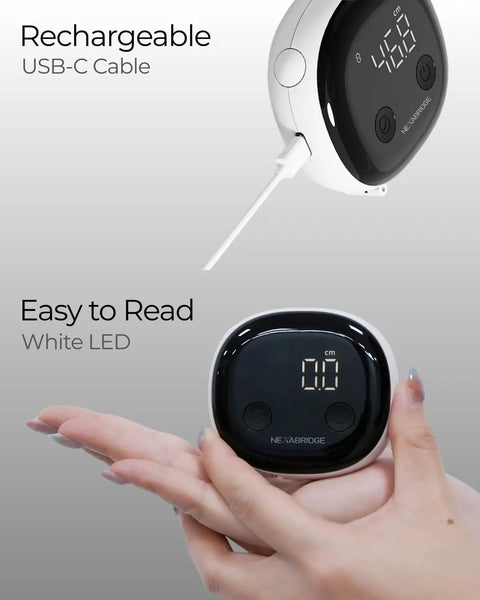Smart Body Tape Measure With Bluetooth App Sync Real Time Body Metrics For Weight Loss And Muscle Gain Retractable 60 Inch Tape USB C Charging Multi User Tracking Digital Measurements For Fitness Progress For Gym Buffs, USB-C charging, LED display