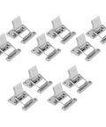 Multiple Stainless Steel Hasp Latch With Spring Loaded Toggle Lock For Boxes Cabinets And Storage Cases Replacement Hardware displayed