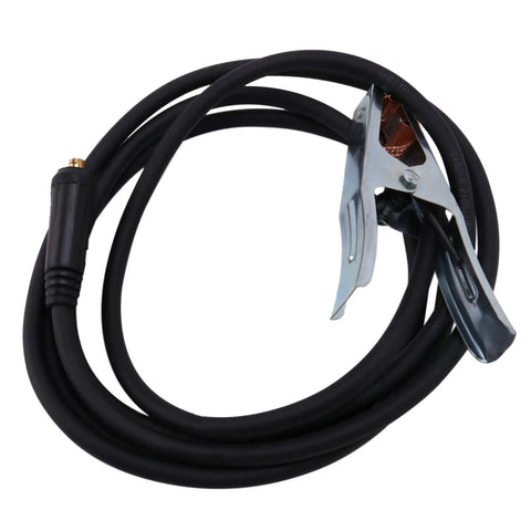 Heavy Duty 300A Ground Welding Earth Cable Clamp Clip For Mig TIG Arc Welder With Chrome Plated 10-25 Plug Holder Tool and rubber cable.
