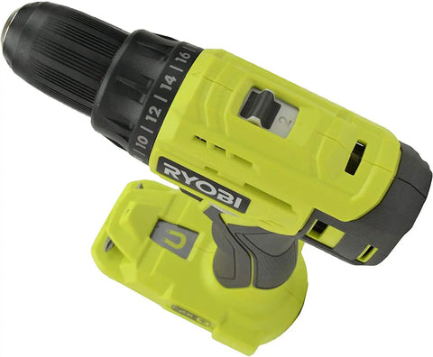 18V Cordless 1/2 Inch Drill Driver Bare Tool P215 Renewed with 2 Speed Gearbox, Keyless Chuck shown on angled view