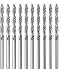 10 Pack Mini Hss Twist Drill Bit Set Straight Shank High Speed Steel Micro Drill Bits For Precision Electric Drilling Projects displayed.