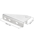 Stainless Steel Freezer Door Hinges Inner Column Left Shaft 0.28 Inch For Refrigerator Replacement With Screws shown with dimensions
