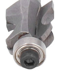 Close-up view of Solid Stile Router Bits With 6mm Cut And 1 4 Shank Woodworking Cutter Tool for precision trimming.
