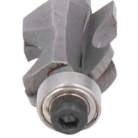 Close-up view of Solid Stile Router Bits With 6mm Cut And 1 4 Shank Woodworking Cutter Tool for precision trimming.