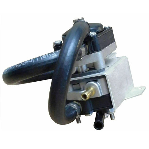 V660 Fuel Pump For Johnson Evinrude V6 60 Degree Looper Outboard Motors 150-175HP VRO Replacement With Double Diaphragm Non Oiling Design Plastic Housing Easy Bracket Clearance silver and black close-up