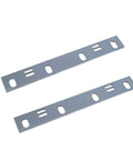 Premium Six Inch Jointer Blades Set Of Two Top Shelf HSS T1 Steel Woodworking Knives for precise lumber cutting.