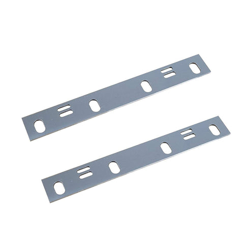 Premium Six Inch Jointer Blades Set Of Two Top Shelf HSS T1 Steel Woodworking Knives for precise lumber cutting.