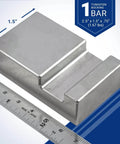 Ergonomic Tungsten Bucking Bar BB-5 Notched Side 3/4 Inch By 1.5 Inch By 2.5 Inch Weighing 1.67 Lbs for heavy duty riveting.