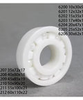 Premium Zirconia Ceramic Bearings For Ridiculously Smooth Rolling And Zero Rust Headaches With Heavy Duty Construction That Totally Slays Steel Components In Every Motor Assembly 60 By 110 By 22 Millimeter Pack Of Five Pieces close-up of a zirconia ceramic bearing