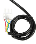 AC 110V electric motor wiring harness with multi-color leads and white plug