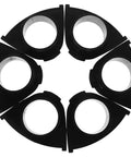 6 Pack Plastic Gasket Rings For Capsule Machine Repair Kit With Optimal Alignment And Universal Fit Replacement Parts For Prize Machine Accessories And Capsule Gear, black