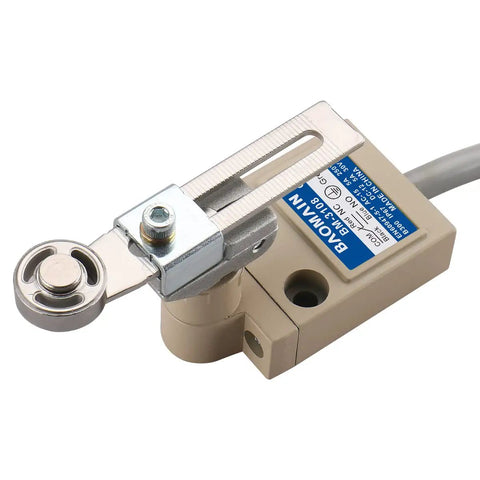 Adjustable Roller Plunger Limit Switch With 1NO 1NC SPDT, Rugged IP67 Waterproof Industrial Travel Switch, 3m Cable, Precise Actuation