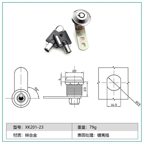 Heavy Duty Zinc Alloy Quarter Turn Latch Double Bit Triangle Cam Lock Rock Solid Cabinet Security Hardware Fast Snap Install Dead Secure For Home Shops Or Offices