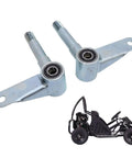 Heavy Duty 15mm Front Wheel Steering Knuckle Spindle For Go Kart ATV Quad With M15 Thread Built Tough Steel Alloy, pair view